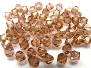 04-MC-00010-14495 Bicones Crystal Red Luster 4 mm. 50 Pc.-10739