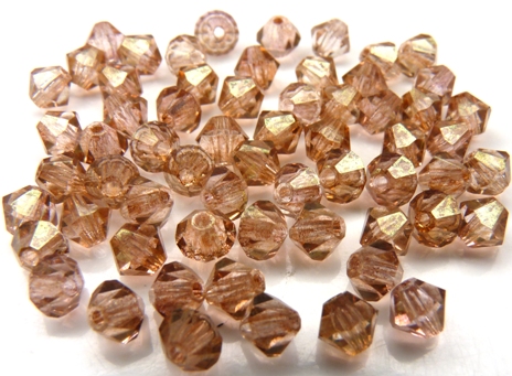 04-MC-00010-14495 Bicones Crystal Red Luster 4 mm. 50 Pc.-10739