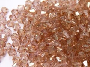 04-MC-00010-14495 Bicones Crystal Red Luster 4 mm. 50 Pc.-10736