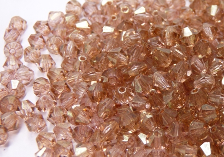 04-MC-00010-14495 Bicones Crystal Red Luster 4 mm. 50 Pc.-10736