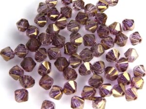 04-MC-00010-14496 Bicones Crystal Violet Luster 4 mm. 50 Pc.-10744
