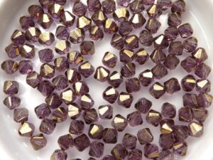 04-MC-00010-14496 Bicones Crystal Violet Luster 4 mm. 50 Pc.-10746
