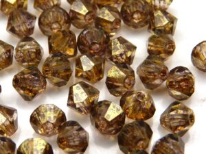 04-MC-00010-15695 Bicones Crystal Senegal Luster 4 mm. 50 Pc.-10753
