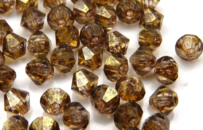 04-MC-00010-15695 Bicones Crystal Senegal Luster 4 mm. 50 Pc.-10753