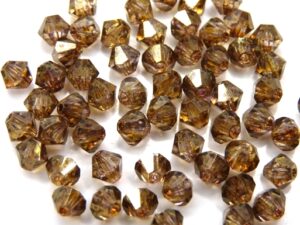 04-MC-00010-15695 Bicones Crystal Senegal Luster 4 mm. 50 Pc.-10750