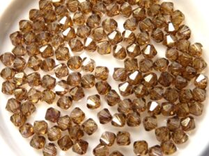04-MC-00010-15695 Bicones Crystal Senegal Luster 4 mm. 50 Pc.-10751