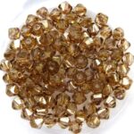 04-MC-00010-15695 Bicones Crystal Senegal Luster 4 mm. 50 Pc.-0