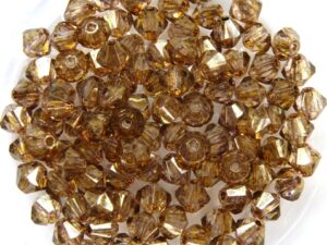 04-MC-00010-15695 Bicones Crystal Senegal Luster 4 mm. 50 Pc.-0