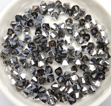 04-MC-00010-29536 Bicones Crystal Heliotrope 4 mm. 50 Pc.-0 04-MC-00010-29536 Bicones Crystal Heliotrope 4 mm. 50 Pc.-0