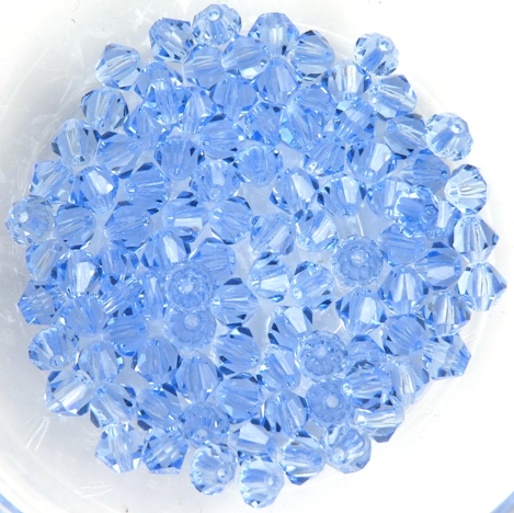 04-MC-30020 Bicone Light Sapphire 50 Pc.-10598