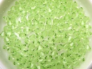 04-MC-50800 Bicone Chrysolite, 4 mm. 50 Pc.-10857
