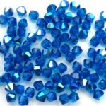 04-MC-60080-28701 Bicones Dark Aqua AB 4 mm. 50 Pc.-0