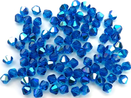 04-MC-60080-28701 Bicones Dark Aqua AB 4 mm. 50 Pc.-0 04-MC-60080-28701 Bicones Dark Aqua AB 4 mm. 50 Pc.-0
