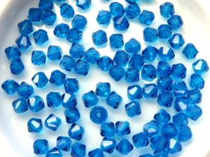 04-MC-60080 Bicones Dark Aqua 4 mm. 50 Pc.-0