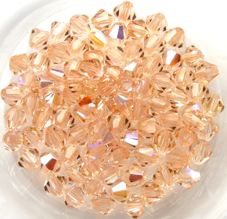 04-MC-70110-28701 Bicone, Rosaline AB, 4 mm. 50 Pc.-10885