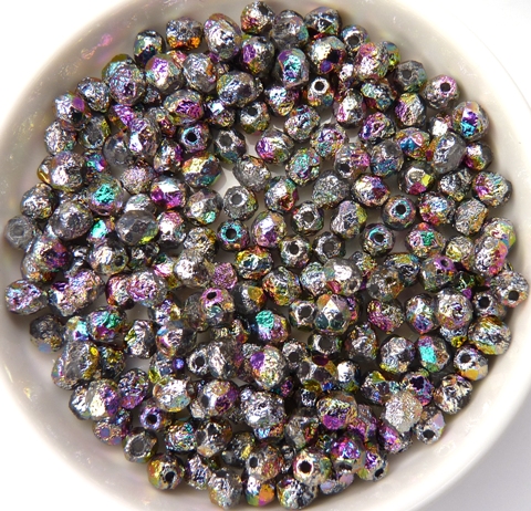 0020236 Crystal Etched Full Vitrail Facet 4 mm. 50 Pc.-10697