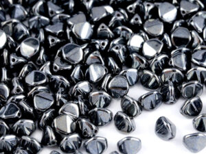 PI-23980-14400 Jet Hematite Pinch beads. 10 gram-0