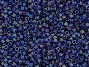 TR-15-2637F Semi Glazed Rainbow - Navy Blue 10 gram-0