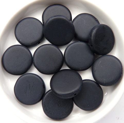0010029 Mat Zwarte ( Matt Jet) Donut 14 Pc.-0