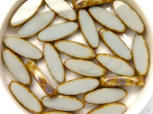 0020025 Opaque Grey Travertin Table Cut Bead. 6 Pc.-11416