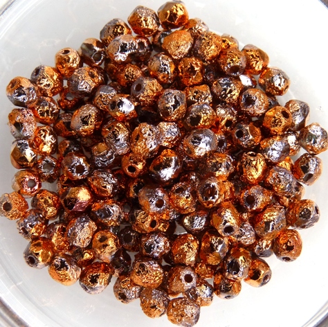 0030190 Crystal Full Sunset Etched Facet 4 mm. 50 Pc.-0