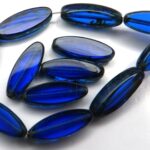 0090001 Dark Sapphire Travertin Table Cut Bead. 6 Pc.-0