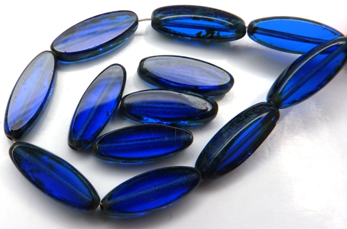 0090001 Dark Sapphire Travertin Table Cut Bead. 6 Pc.-0
