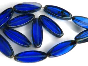 0090001 Dark Sapphire Travertin Table Cut Bead. 6 Pc.-11261