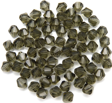 04-MC-40030 Bicones Dark Black Diamond 4 mm. 50 Pc.-0 04-MC-40030 Bicones Dark Black Diamond 4 mm. 50 Pc.-0