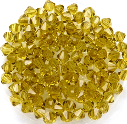 04-MC-50319 Bicones Lime 4 mm. 50 Pc.-0