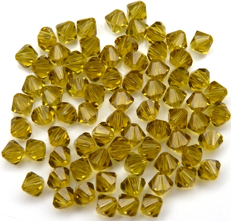 04-MC-50319 Bicones Lime 4 mm. 50 Pc.-11019