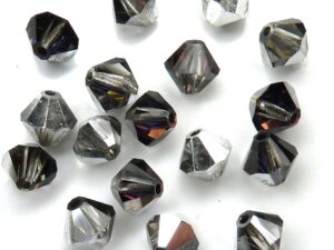 06-MC-00010-29536 Bicones Crystal Heliotrope 6 mm. 24 Pc-11474