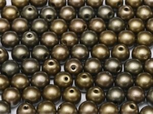 06-R-00030-01670 Crystal Silky Pewter Round 6 mm. 50 Pc.-11256