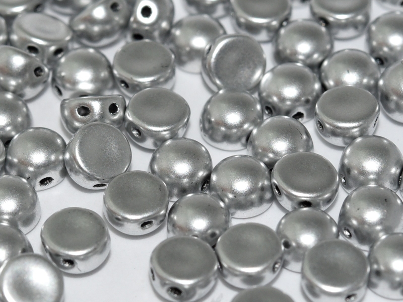2HC-6-00030-01700 2-Hole Cabochon Silky Aluminium Silver 25 Pc.-0 2HC-6-00030-01700 2-Hole Cabochon Silky Aluminium Silver 25 Pc.-0