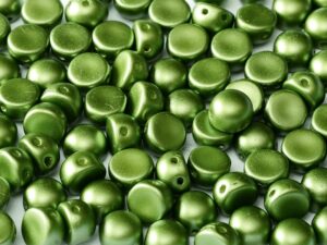 2HC-6-02010-25034 2-Hole Cabochon Pastel Olivine 25 Pc.-0