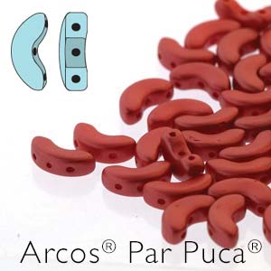 ARC-02010-25010 Pastel Pearl Dark Coral Arcos par Puca 10 gram-0