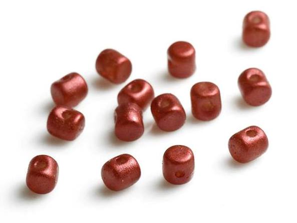 MIN-02010-25010 Pastel Pearl Dark Coral Minos par Puca 10 gram-11455