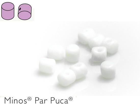 MIN-03000 Opaque White Minos par Puca 10 gram-0 MIN-03000 Opaque White Minos par Puca 10 gram-0