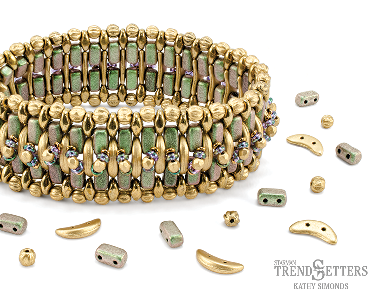 Step it Up: Free Patteren with CzechMates Crescent AND TOHO Demi Round -11510