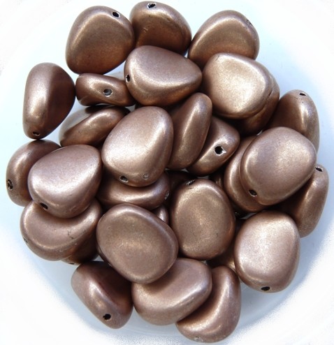 0030049 Silky Light Brown Twisted Oval 12 Pc.-11759
