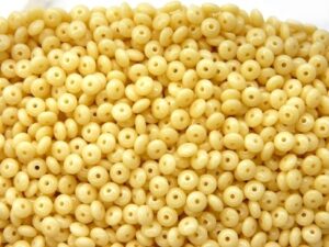 0040033 Opaque light Beige Rondelle 80 Pc.-11771