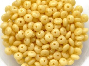 0040033 Opaque light Beige Rondelle 80 Pc.-11772