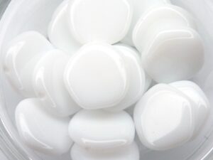 0140023 Chalk White, 5 kantige platte schijf. 13 Pc.-11575