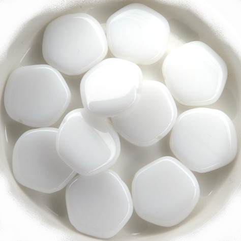 0140023 Chalk White, 5 kantige platte schijf. 13 Pc.-0 0140023 Chalk White, 5 kantige platte schijf. 13 Pc.-0