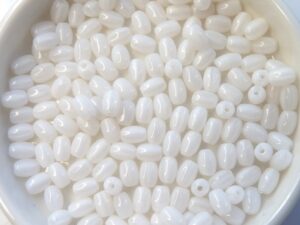 0140029 Silky White, Rice Bead 100 Pc.-0