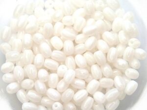 0140029 Silky White, Rice Bead 100 Pc.-11584