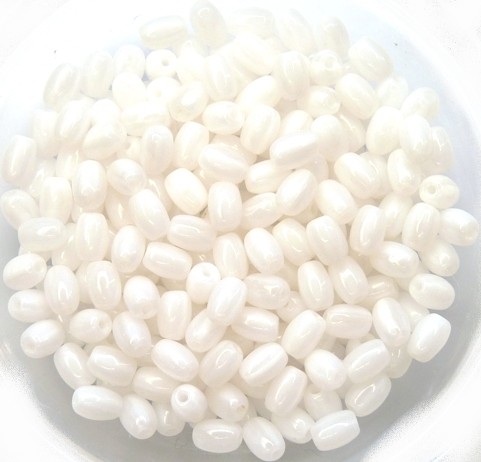 0140029 Silky White, Rice Bead 100 Pc.-11584