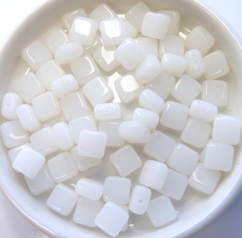 0140031 White Alabaster Square, 60 Pc.-11589