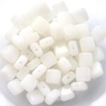 0140031 White Alabaster Square, 60 Pc.-0