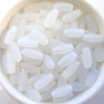 0140098 Matt White Opal, Rice Bead 50 Pc.-0